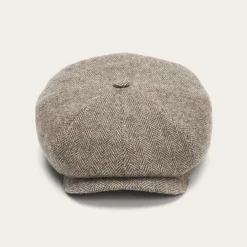 Hot Stetson Wool Herringbone Hatteras Grey Herringbone